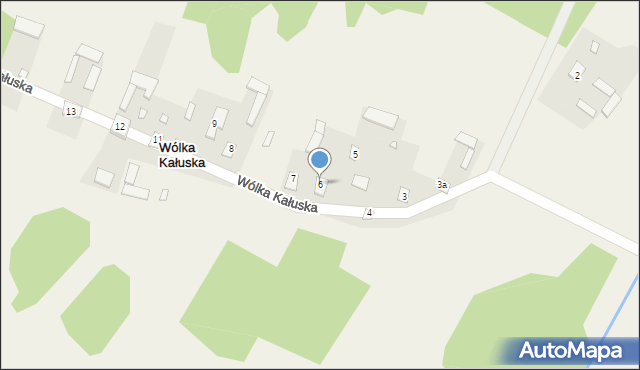 Wólka Kałuska, Wólka Kałuska, 6, mapa Wólka Kałuska