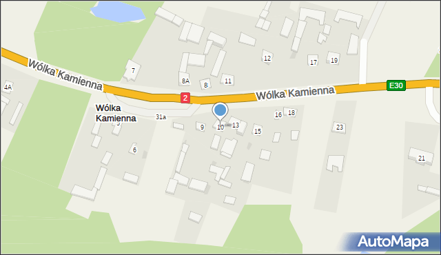 Wólka Kamienna, Wólka Kamienna, 10, mapa Wólka Kamienna