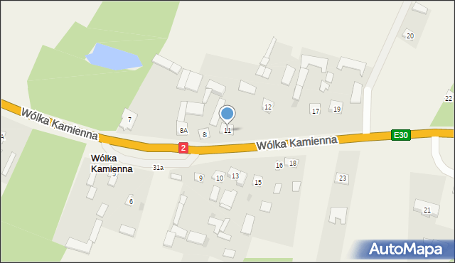 Wólka Kamienna, Wólka Kamienna, 11, mapa Wólka Kamienna