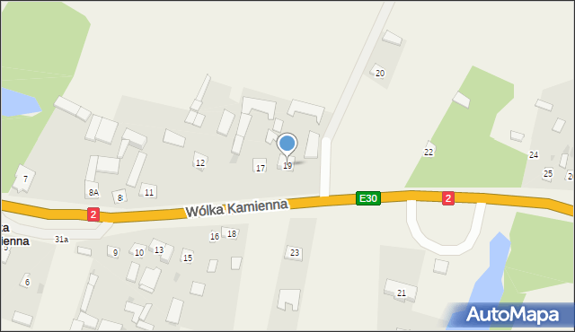 Wólka Kamienna, Wólka Kamienna, 19, mapa Wólka Kamienna