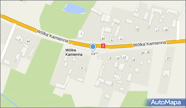 Wólka Kamienna, Wólka Kamienna, 31a, mapa Wólka Kamienna