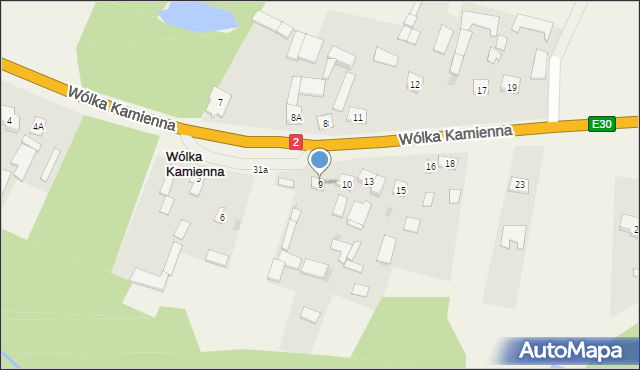 Wólka Kamienna, Wólka Kamienna, 9, mapa Wólka Kamienna