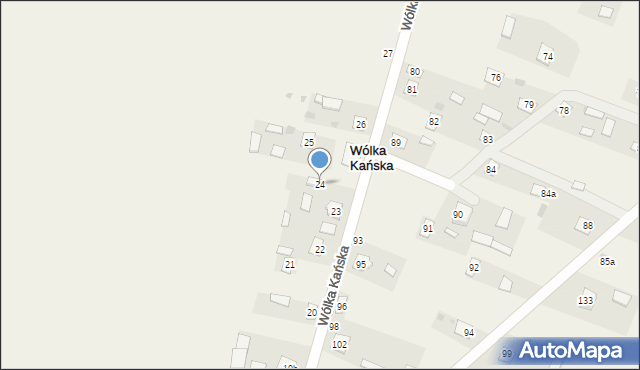 Wólka Kańska, Wólka Kańska, 24, mapa Wólka Kańska