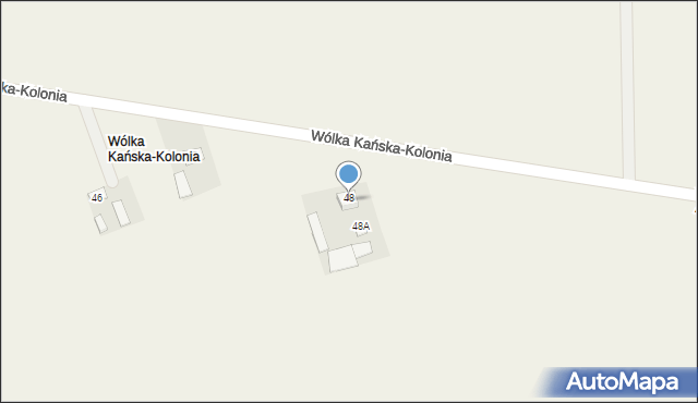 Wólka Kańska-Kolonia, Wólka Kańska-Kolonia, 48B, mapa Wólka Kańska-Kolonia