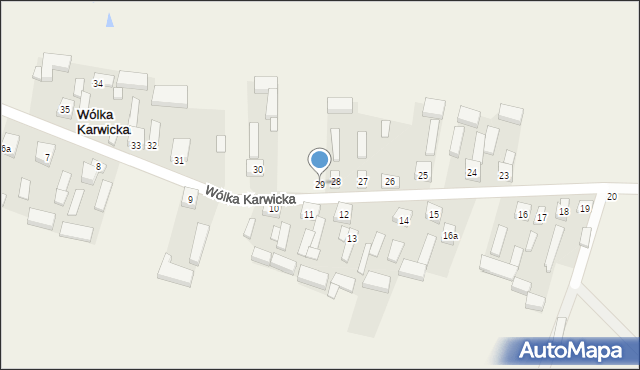 Wólka Karwicka, Wólka Karwicka, 29, mapa Wólka Karwicka