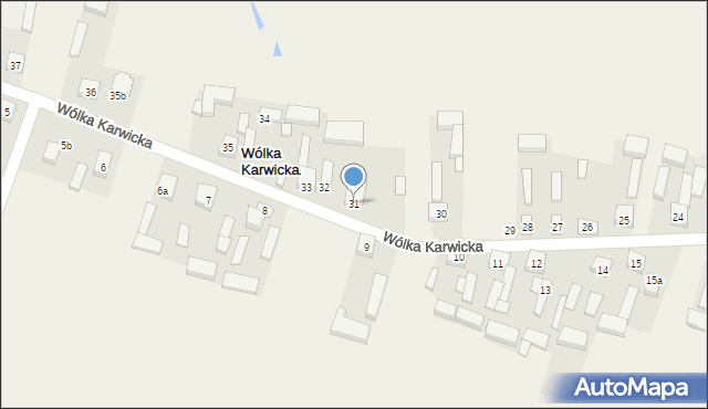 Wólka Karwicka, Wólka Karwicka, 31, mapa Wólka Karwicka