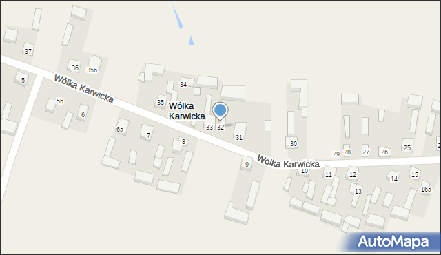 Wólka Karwicka, Wólka Karwicka, 32, mapa Wólka Karwicka