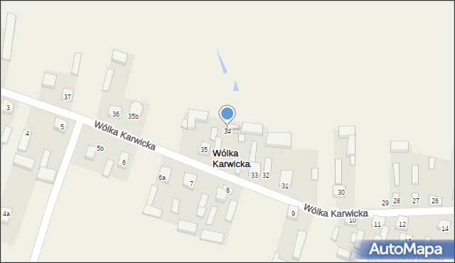 Wólka Karwicka, Wólka Karwicka, 34, mapa Wólka Karwicka