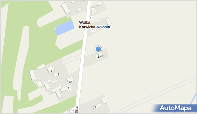 Wólka Karwicka-Kolonia, Wólka Karwicka-Kolonia, 14e, mapa Wólka Karwicka-Kolonia