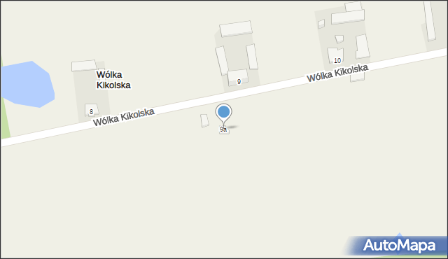 Wólka Kikolska, Wólka Kikolska, 9a, mapa Wólka Kikolska