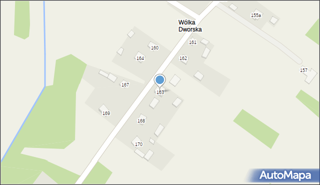 Wólka Kłucka, Wólka Kłucka, 163, mapa Wólka Kłucka