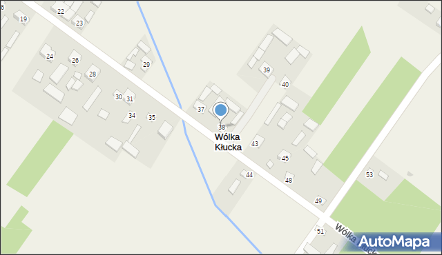 Wólka Kłucka, Wólka Kłucka, 38, mapa Wólka Kłucka