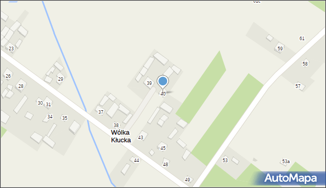 Wólka Kłucka, Wólka Kłucka, 40, mapa Wólka Kłucka