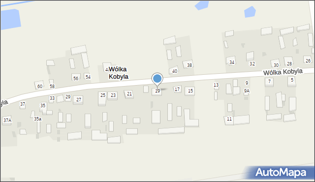 Wólka Kobyla, Wólka Kobyla, 19, mapa Wólka Kobyla