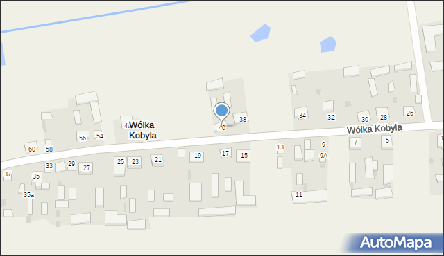 Wólka Kobyla, Wólka Kobyla, 40, mapa Wólka Kobyla