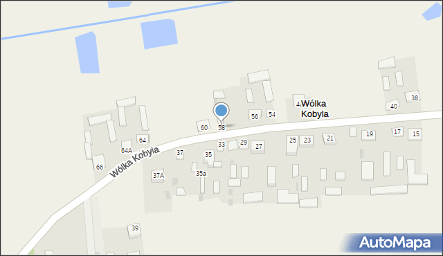 Wólka Kobyla, Wólka Kobyla, 58, mapa Wólka Kobyla