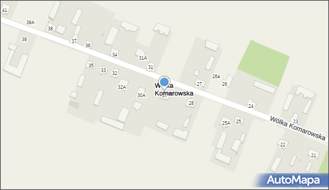 Wólka Komarowska, Wólka Komarowska, 29, mapa Wólka Komarowska