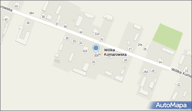 Wólka Komarowska, Wólka Komarowska, 30A, mapa Wólka Komarowska