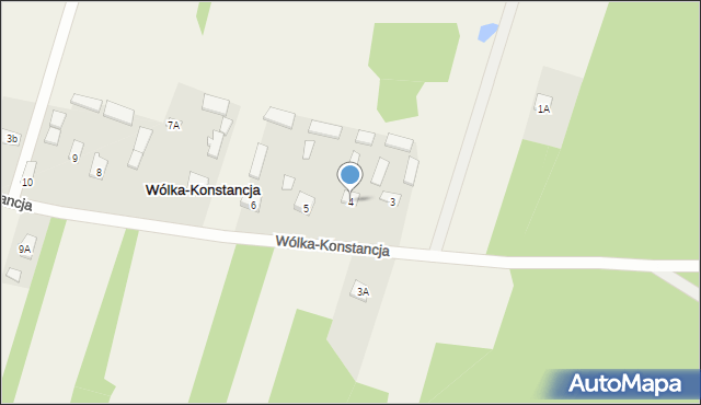 Wólka-Konstancja, Wólka-Konstancja, 4, mapa Wólka-Konstancja