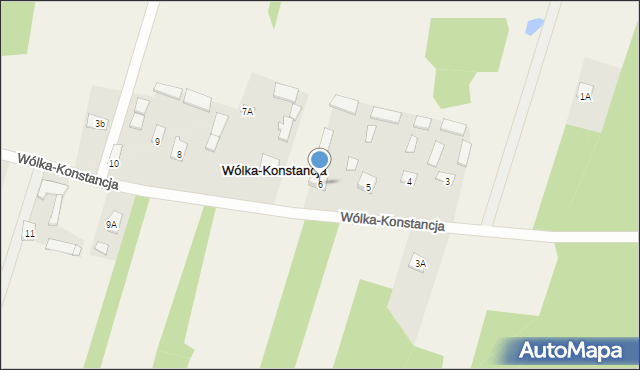 Wólka-Konstancja, Wólka-Konstancja, 6, mapa Wólka-Konstancja