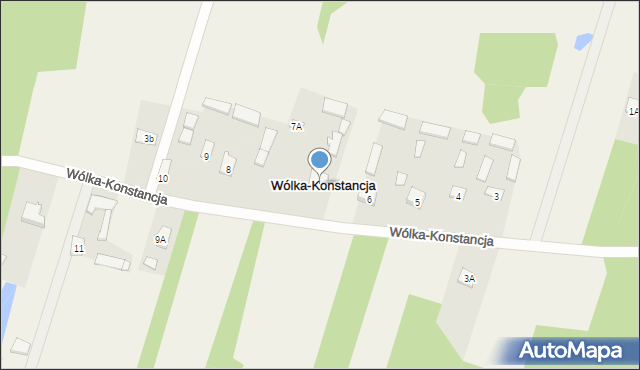 Wólka-Konstancja, Wólka-Konstancja, 7, mapa Wólka-Konstancja