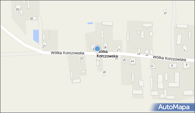 Wólka Korczowska, Wólka Korczowska, 20, mapa Wólka Korczowska