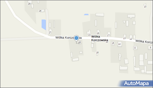 Wólka Korczowska, Wólka Korczowska, 23, mapa Wólka Korczowska