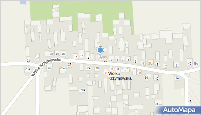 Wólka Krzymowska, Wólka Krzymowska, 12, mapa Wólka Krzymowska