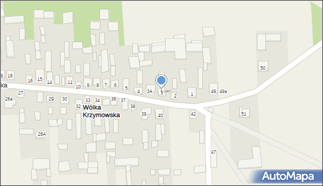 Wólka Krzymowska, Wólka Krzymowska, 3, mapa Wólka Krzymowska