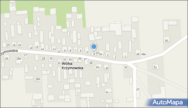 Wólka Krzymowska, Wólka Krzymowska, 4, mapa Wólka Krzymowska