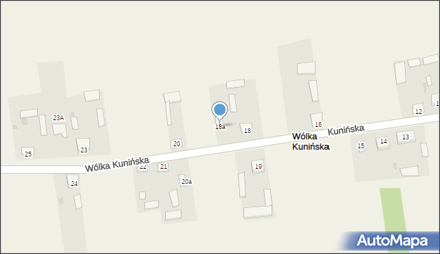 Wólka Kunińska, Wólka Kunińska, 18a, mapa Wólka Kunińska