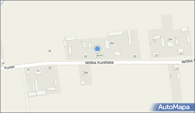 Wólka Kunińska, Wólka Kunińska, 27, mapa Wólka Kunińska