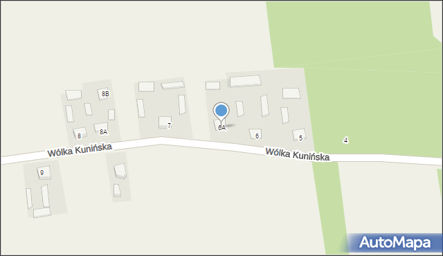 Wólka Kunińska, Wólka Kunińska, 6A, mapa Wólka Kunińska