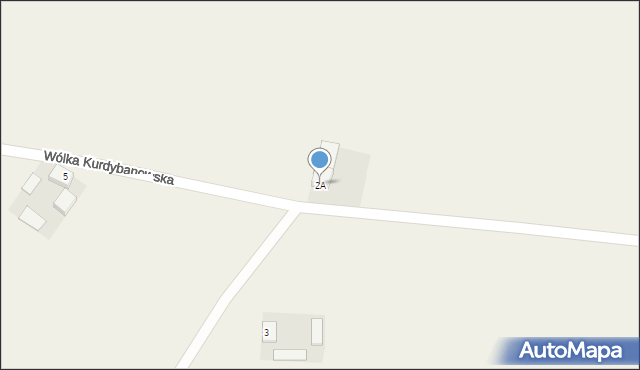 Wólka Kurdybanowska, Wólka Kurdybanowska, 2A, mapa Wólka Kurdybanowska