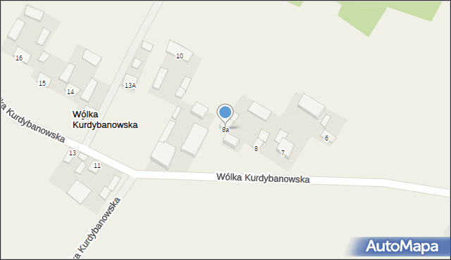 Wólka Kurdybanowska, Wólka Kurdybanowska, 9, mapa Wólka Kurdybanowska