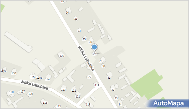 Wólka Łabuńska, Wólka Łabuńska, 27, mapa Wólka Łabuńska