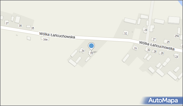 Wólka Łańcuchowska, Wólka Łańcuchowska, 33, mapa Wólka Łańcuchowska