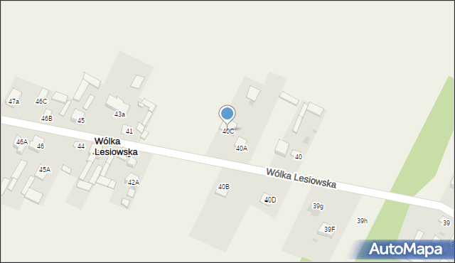 Wólka Lesiowska, Wólka Lesiowska, 40C, mapa Wólka Lesiowska