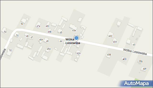 Wólka Lesiowska, Wólka Lesiowska, 42, mapa Wólka Lesiowska