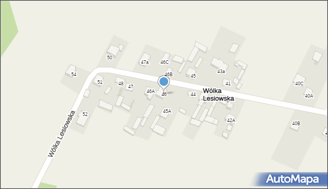 Wólka Lesiowska, Wólka Lesiowska, 46, mapa Wólka Lesiowska
