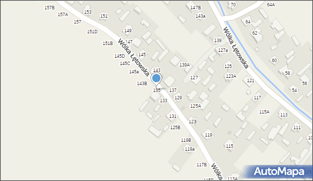 Wólka Łętowska, Wólka Łętowska, 135, mapa Wólka Łętowska