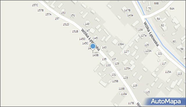 Wólka Łętowska, Wólka Łętowska, 145B, mapa Wólka Łętowska
