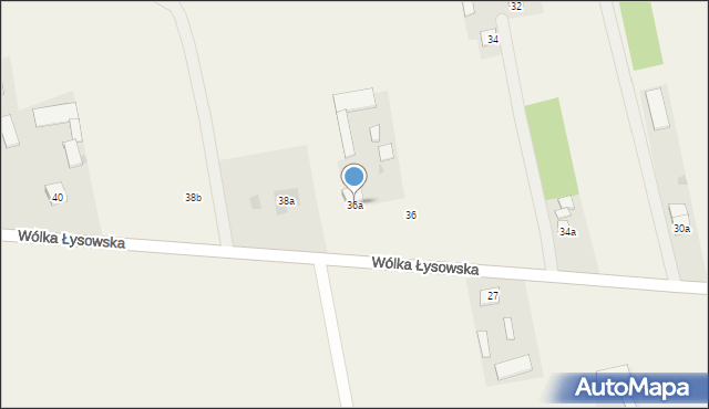 Wólka Łysowska, Wólka Łysowska, 36a, mapa Wólka Łysowska