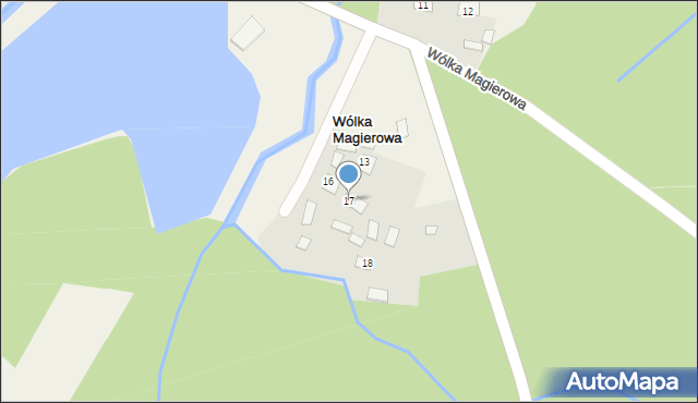 Wólka Magierowa, Wólka Magierowa, 17, mapa Wólka Magierowa