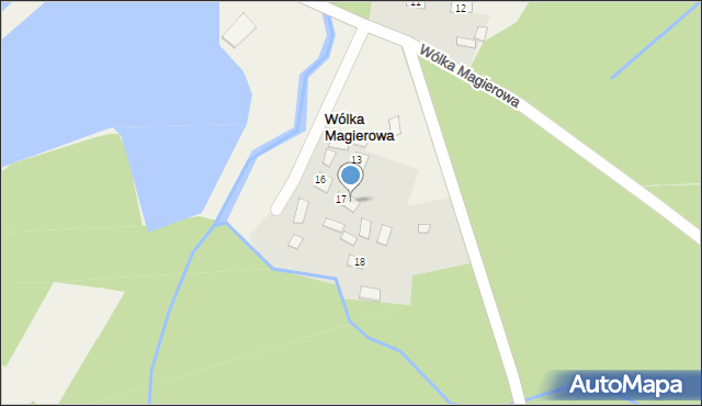 Wólka Magierowa, Wólka Magierowa, 17A, mapa Wólka Magierowa