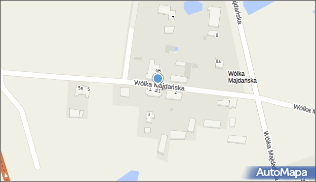 Wólka Majdańska, Wólka Majdańska, 4/1, mapa Wólka Majdańska