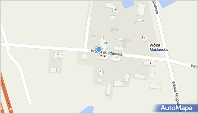 Wólka Majdańska, Wólka Majdańska, 4/3, mapa Wólka Majdańska