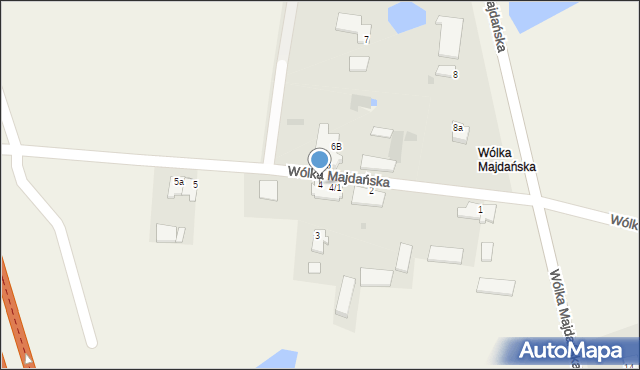 Wólka Majdańska, Wólka Majdańska, 4, mapa Wólka Majdańska