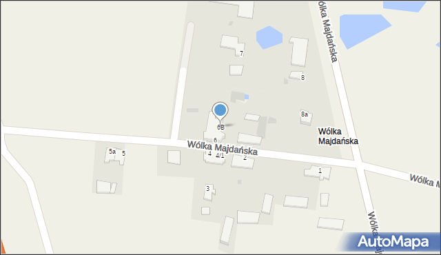 Wólka Majdańska, Wólka Majdańska, 6B, mapa Wólka Majdańska