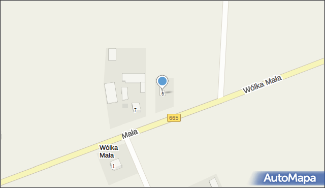 Wólka Mała, Wólka Mała, 6, mapa Wólka Mała